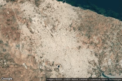 Vue aérienne de Qasr Hallal