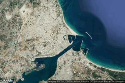 Vue aérienne de Bizerte