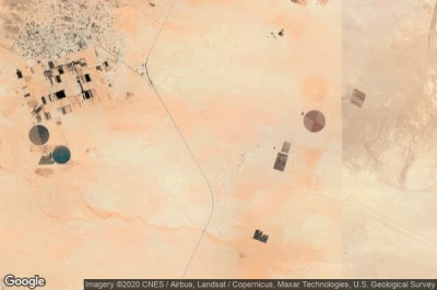 Vue aérienne de Al Jafr