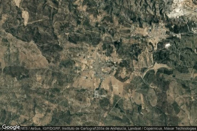 Vue aérienne de Zalamea la Real