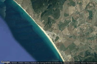 Vue aérienne de Zahara de los Atunes