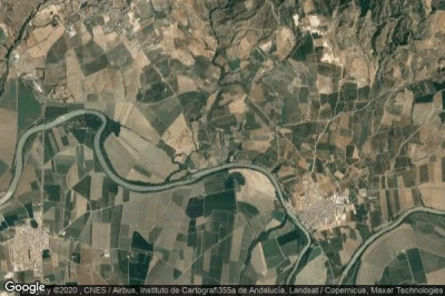 Vue aérienne de Villanueva del Río