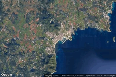 Vue aérienne de Santa Eularia des Riu