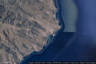 Vue aérienne de San Sebastian de la Gomera