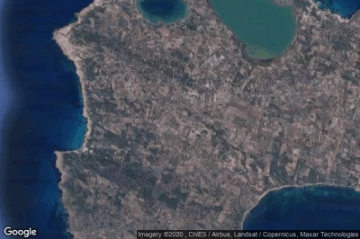 Vue aérienne de Sant Francesc de Formentera