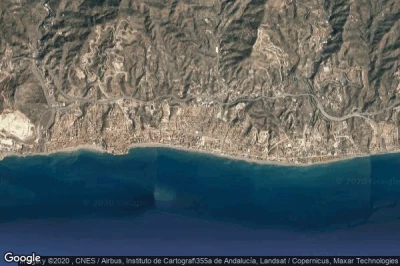 Vue aérienne de Rincon de la Victoria