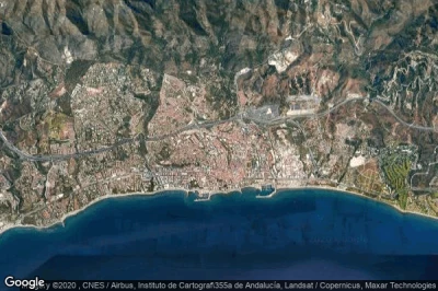 Vue aérienne de Marbella