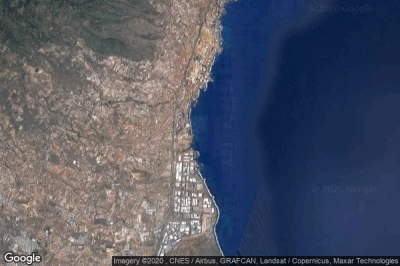 Vue aérienne de Malpaís
