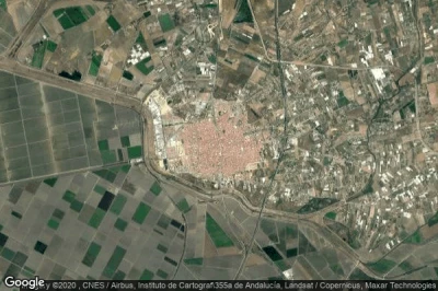 Vue aérienne de Los Palacios y Villafranca
