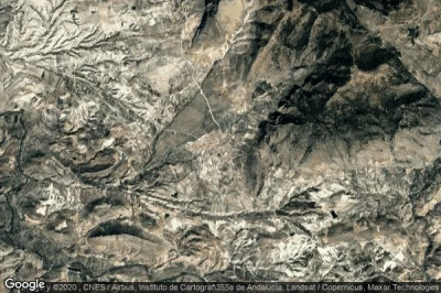 Vue aérienne de Huesa