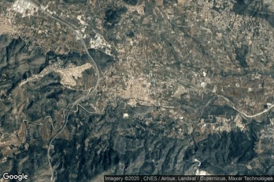 Vue aérienne de Gata de Gorgos