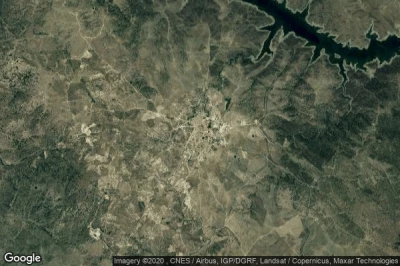 Vue aérienne de Garrovillas
