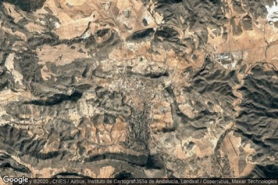 Vue aérienne de Elche de la Sierra