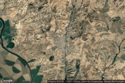 Vue aérienne de El Carpio de Tajo