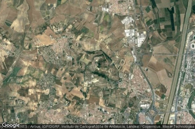 Vue aérienne de Castilleja de Guzman