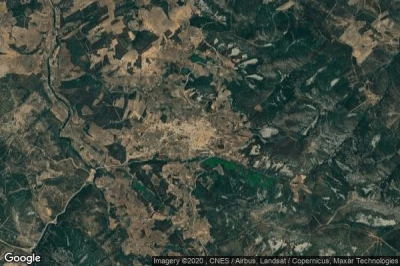 Vue aérienne de Castanar de Ibor