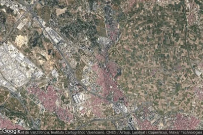 Vue aérienne de Burjassot