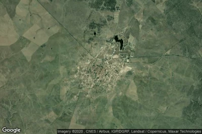 Vue aérienne de Brozas