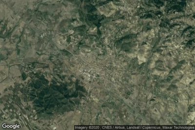 Vue aérienne de Sardara