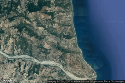 Vue aérienne de Roseto Capo Spulico