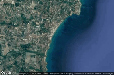 Vue aérienne de Noto Marina