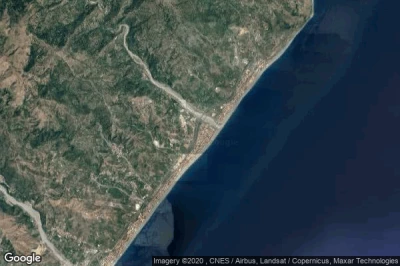 Vue aérienne de Nizza di Sicilia