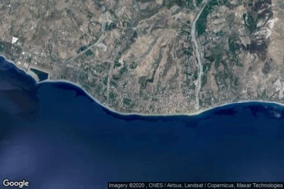 Vue aérienne de Melito di Porto Salvo