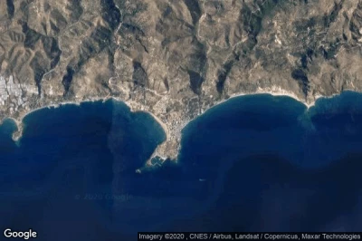 Vue aérienne de Palaiochora