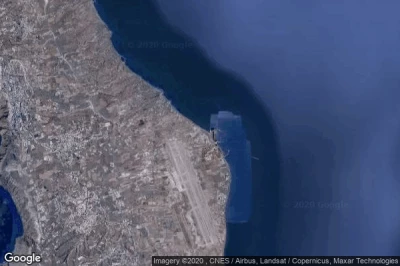 Vue aérienne de Monólithos