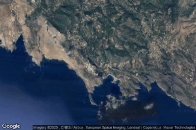 Vue aérienne de Kythira