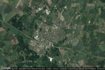 Vue aérienne de Langeskov
