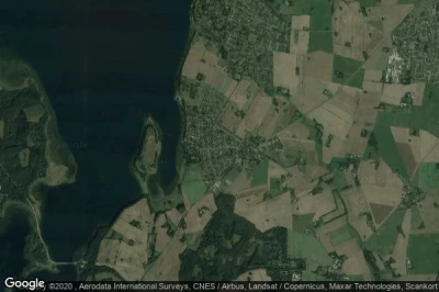 Vue aérienne de Ejby