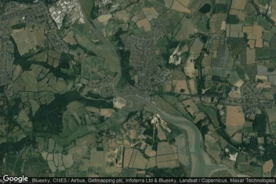 Vue aérienne de Wivenhoe