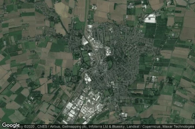 Vue aérienne de Wisbech