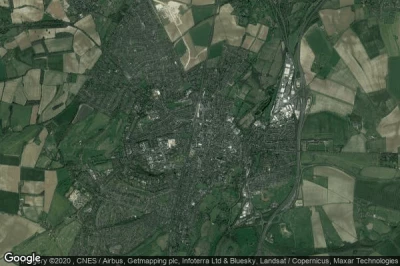 Vue aérienne de Winchester