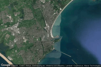 Vue aérienne de Weymouth