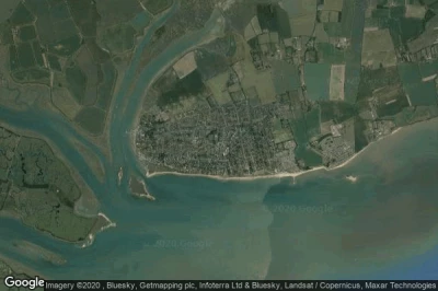 Vue aérienne de West Mersea
