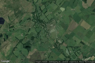 Vue aérienne de West Linton