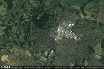 Vue aérienne de Welwyn Garden City