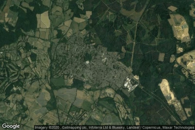 Vue aérienne de Verwood