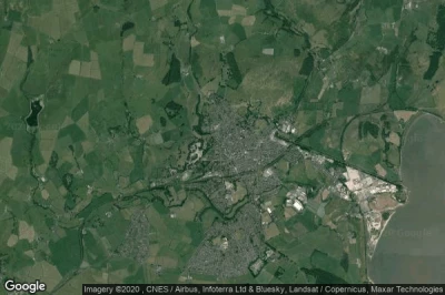 Vue aérienne de Ulverston