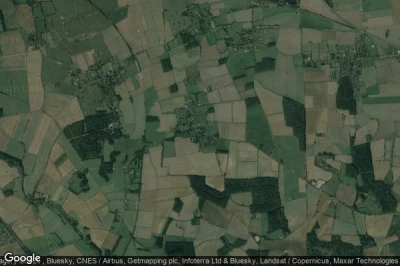 Vue aérienne de Ufford