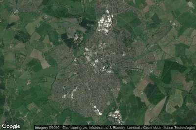 Vue aérienne de Trowbridge