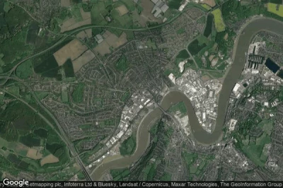 Vue aérienne de Strood