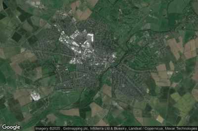 Vue aérienne de Stratford-upon-Avon
