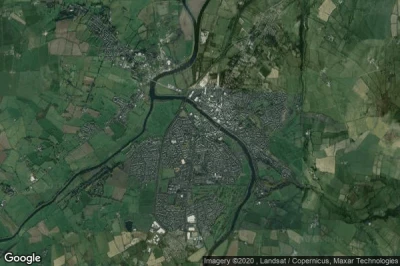 Vue aérienne de Strabane