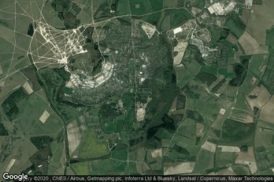 Vue aérienne de Tidworth