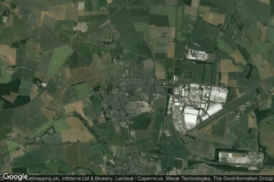 Vue aérienne de Sherburn in Elmet