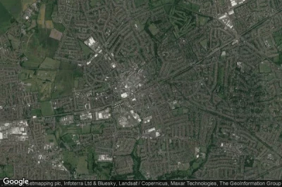 Vue aérienne de Romford