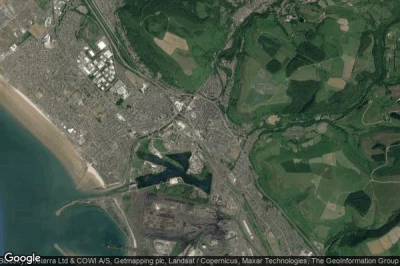 Vue aérienne de Port Talbot